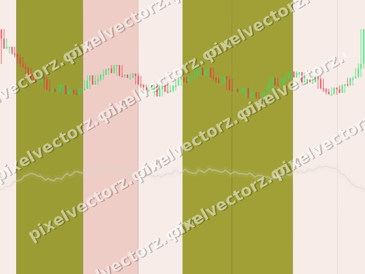 Glowing neon chart background in yellow and red