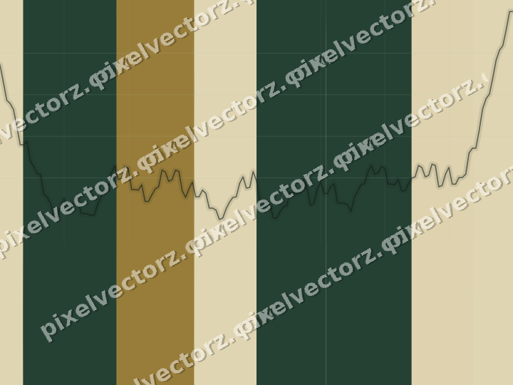Soft pastel chart background in dark green and amber