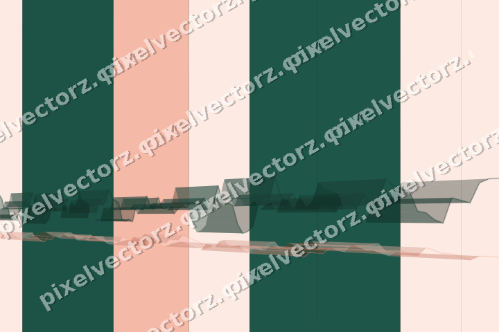 Glowing neon chart background in green and orange