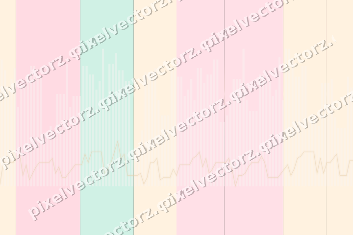 Glowing neon chart background in pink and amber
