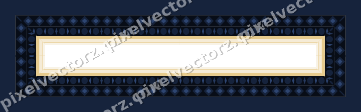 Decorative picture frame border in dark blue with egg and dart