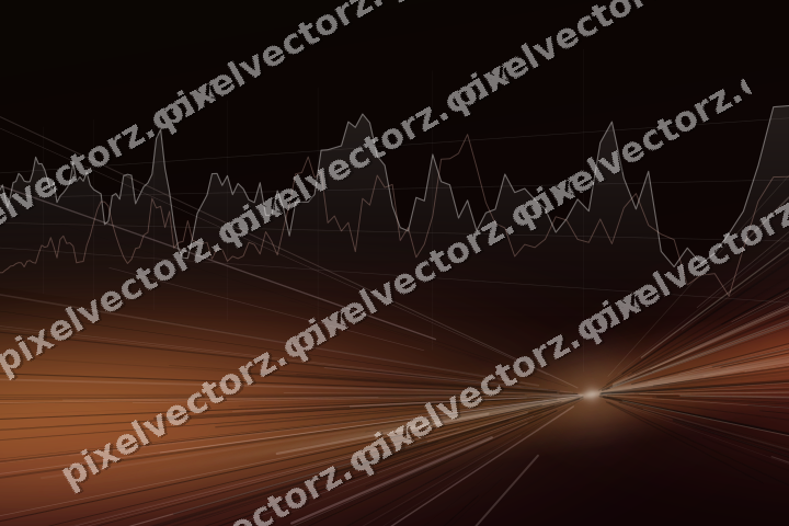 Leuchtender Neon Diagramm Hintergrund in Orange und Bernstein