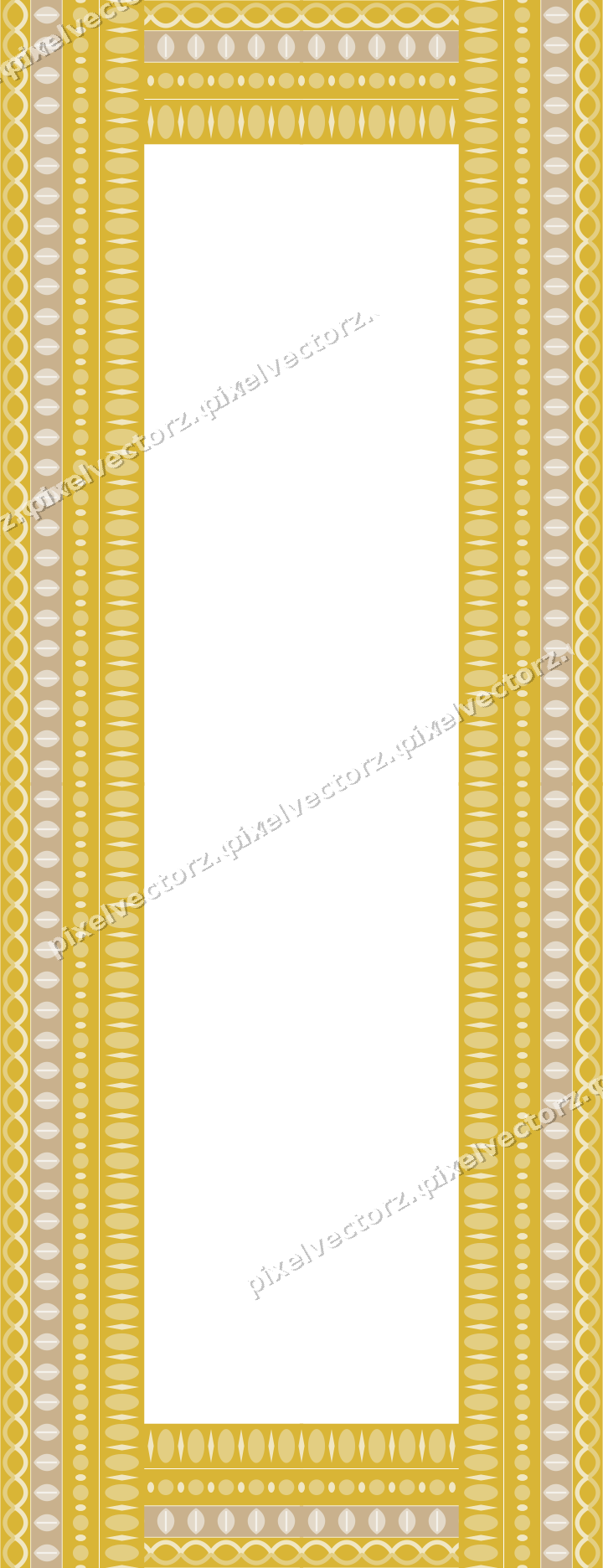 Decorative picture frame border in lime and yellow with leaf moulding