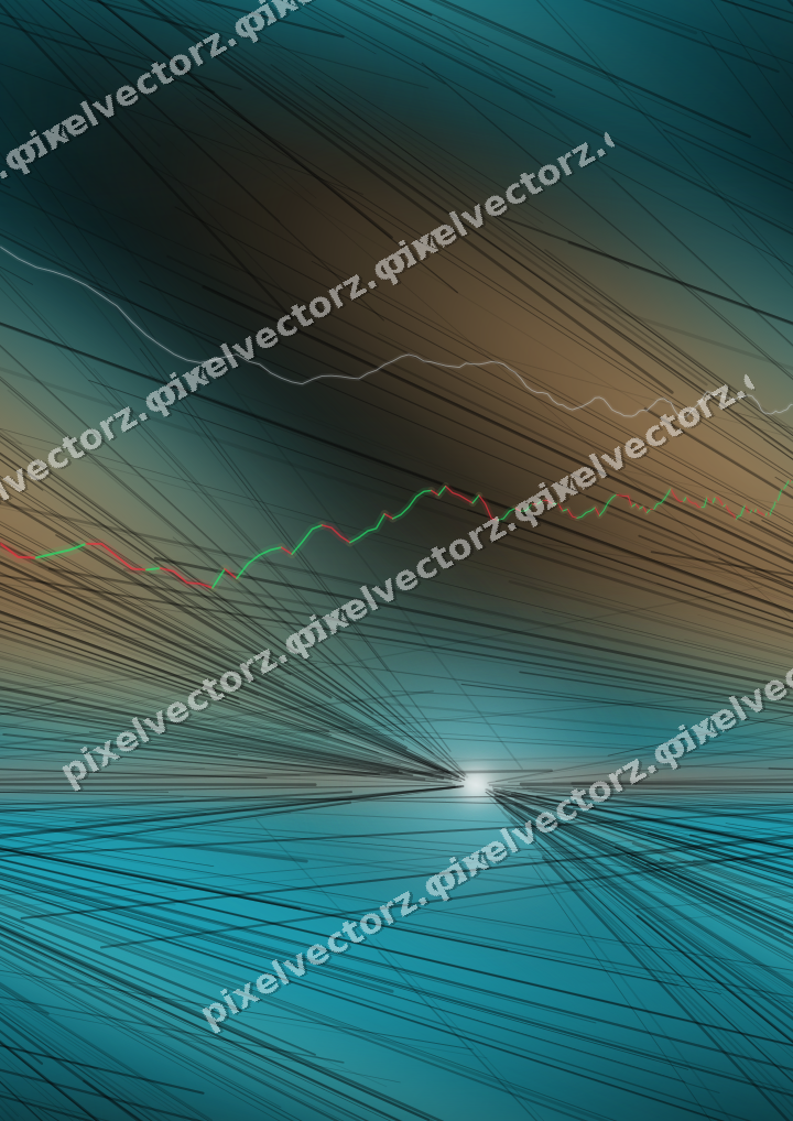 Nahtloser Neon Diagramm Hintergrund in Petrol und Orange