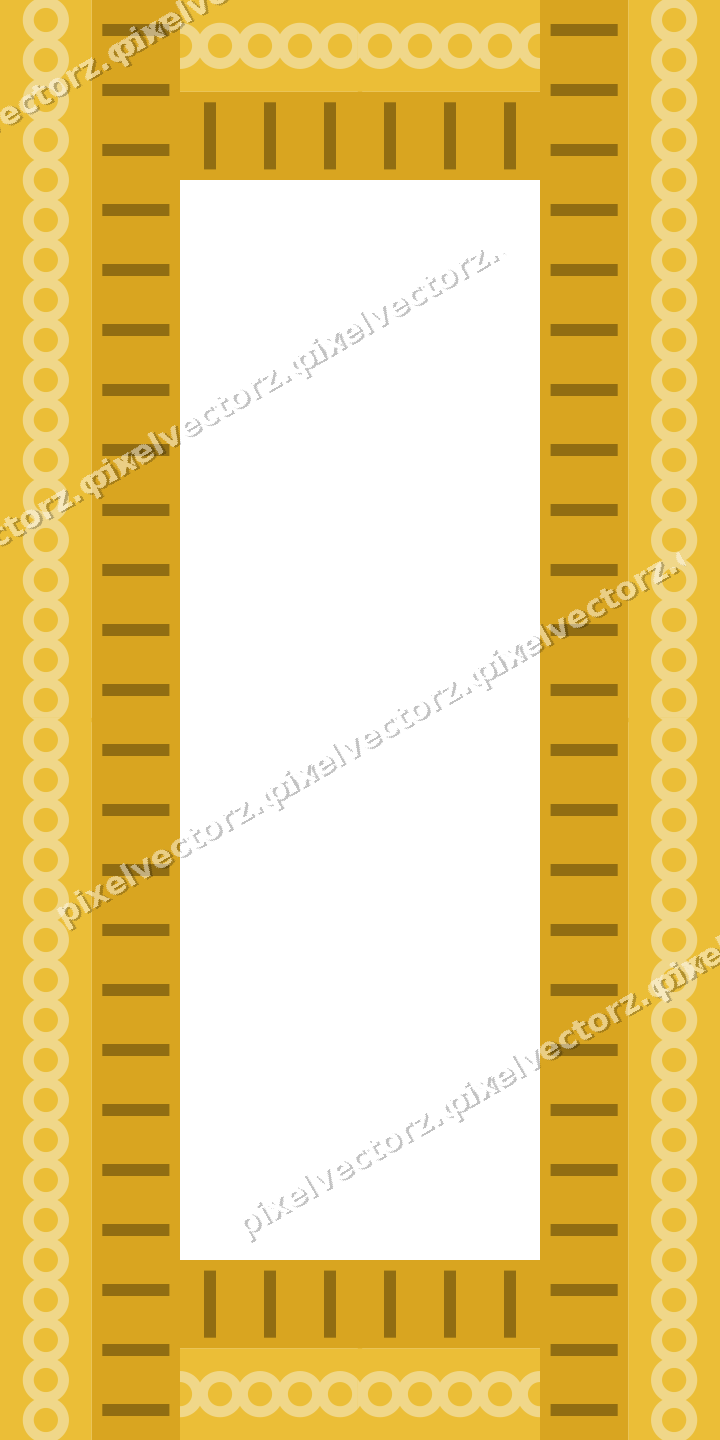 Decorative picture frame border in amber and purple with ring chain