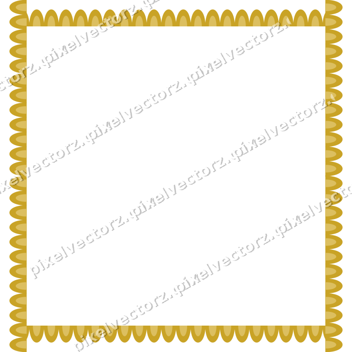 Decorative picture frame border in dark green with scale band