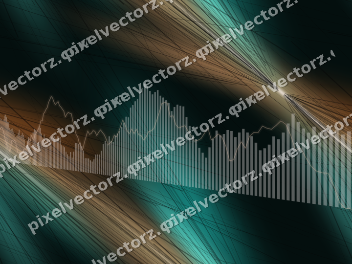 Nahtloser Neon Diagramm Hintergrund in Orange und Petrol