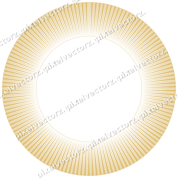 Decorative line art frame in dark blue and amber with oval and dentil