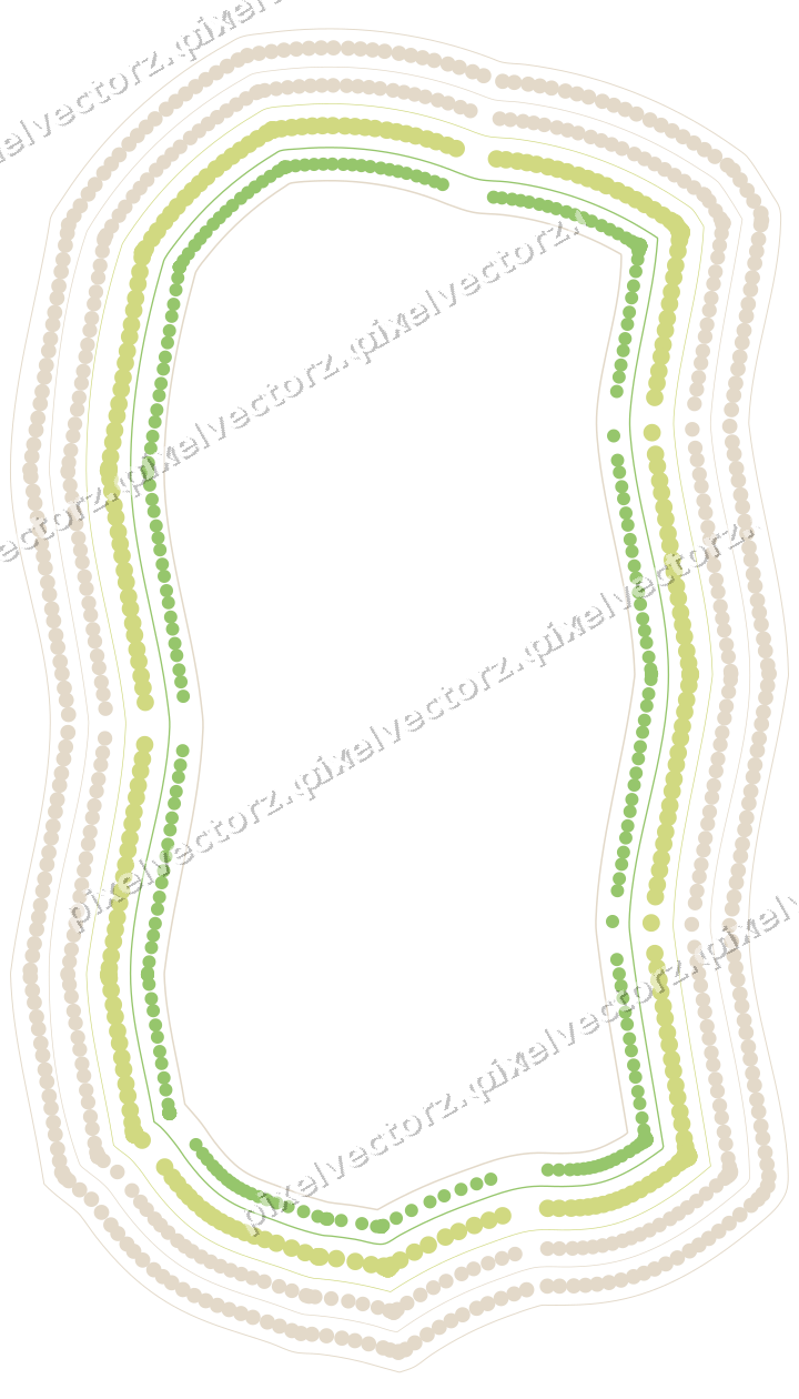 Decorative line art frame in lime and yellow with label plaque