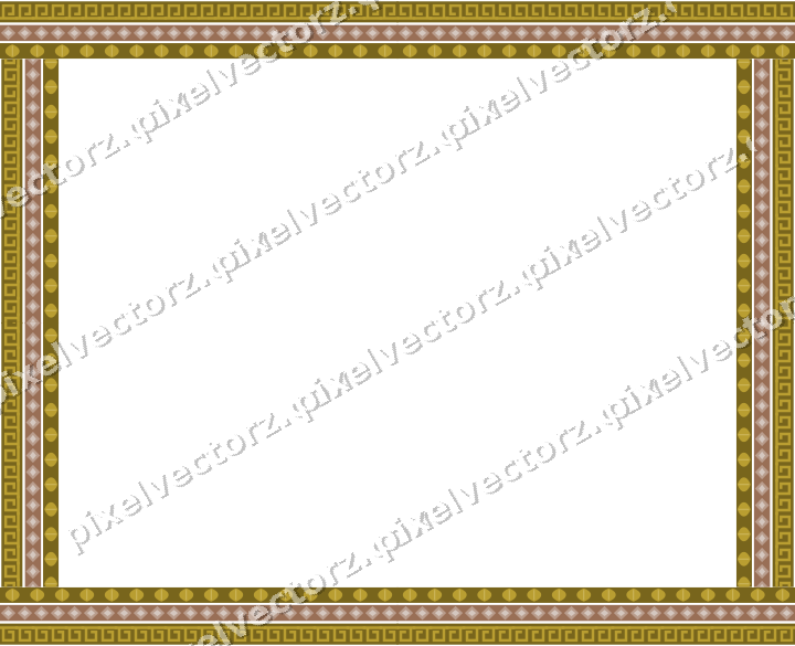 Decorative picture frame border in amber with diamond band