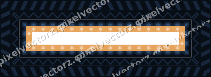 Decorative picture frame border in dark blue with scale band