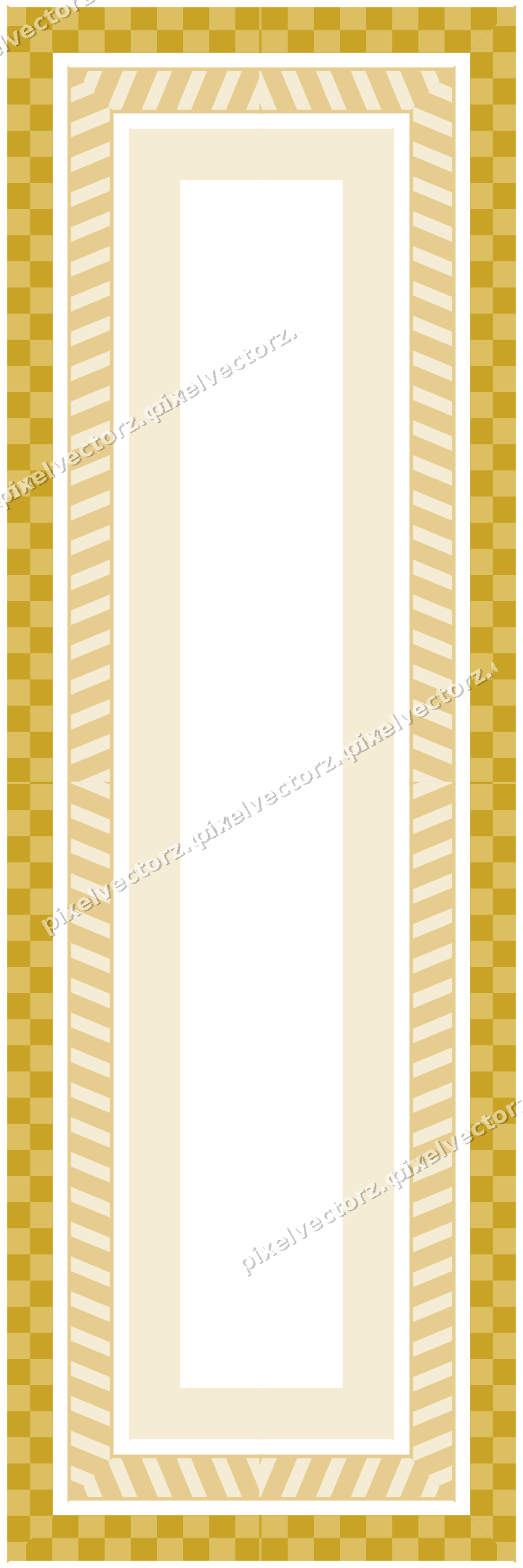 Decorative picture frame border in dark green with diagonal band