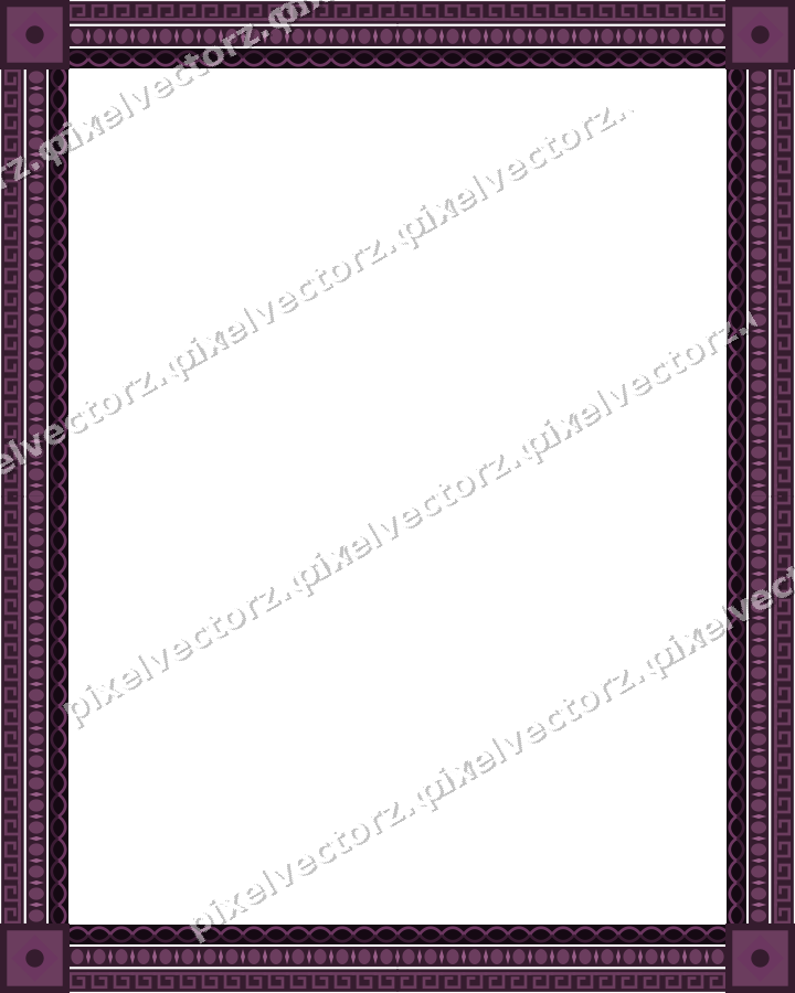 Decorative picture frame border in dark magenta with egg and dart