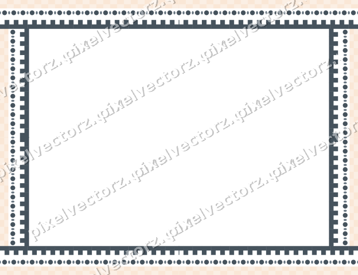 Decorative picture frame border in blue and orange with bead and reel