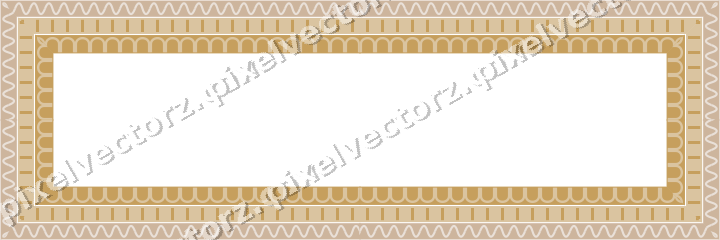 Decorative picture frame border in amber with wave band