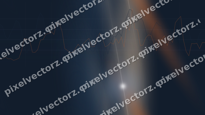 Nahtloser Neon Diagramm Hintergrund in Dunkelblau und Orange