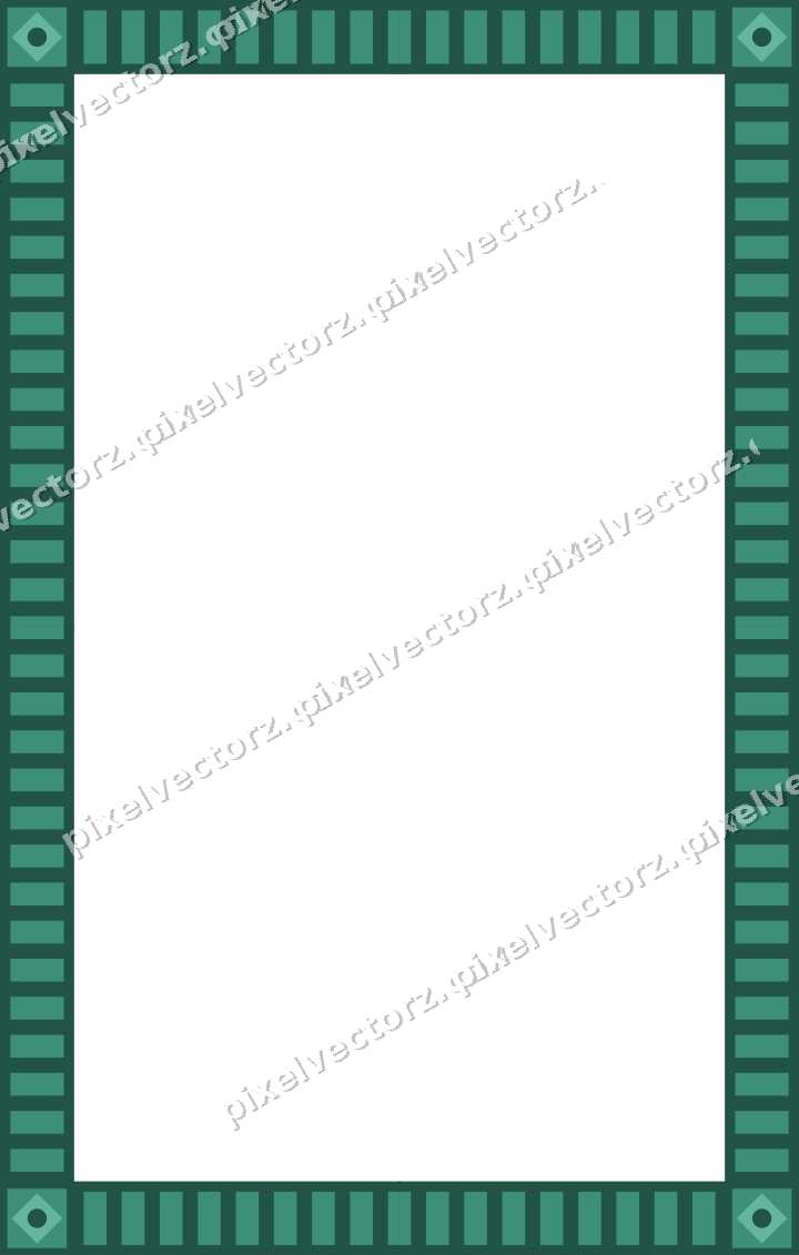 Decorative picture frame border in amber and green with dentil