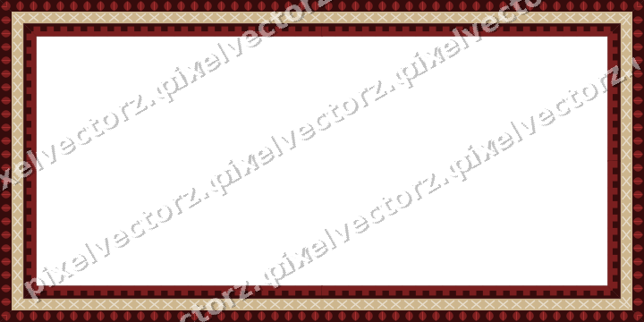 Decorative picture frame border in dark red with leaf moulding