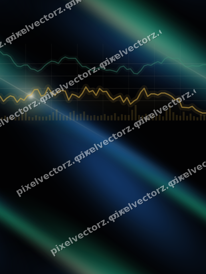 Nahtloser Neon Diagramm Hintergrund in Bernstein und Grün