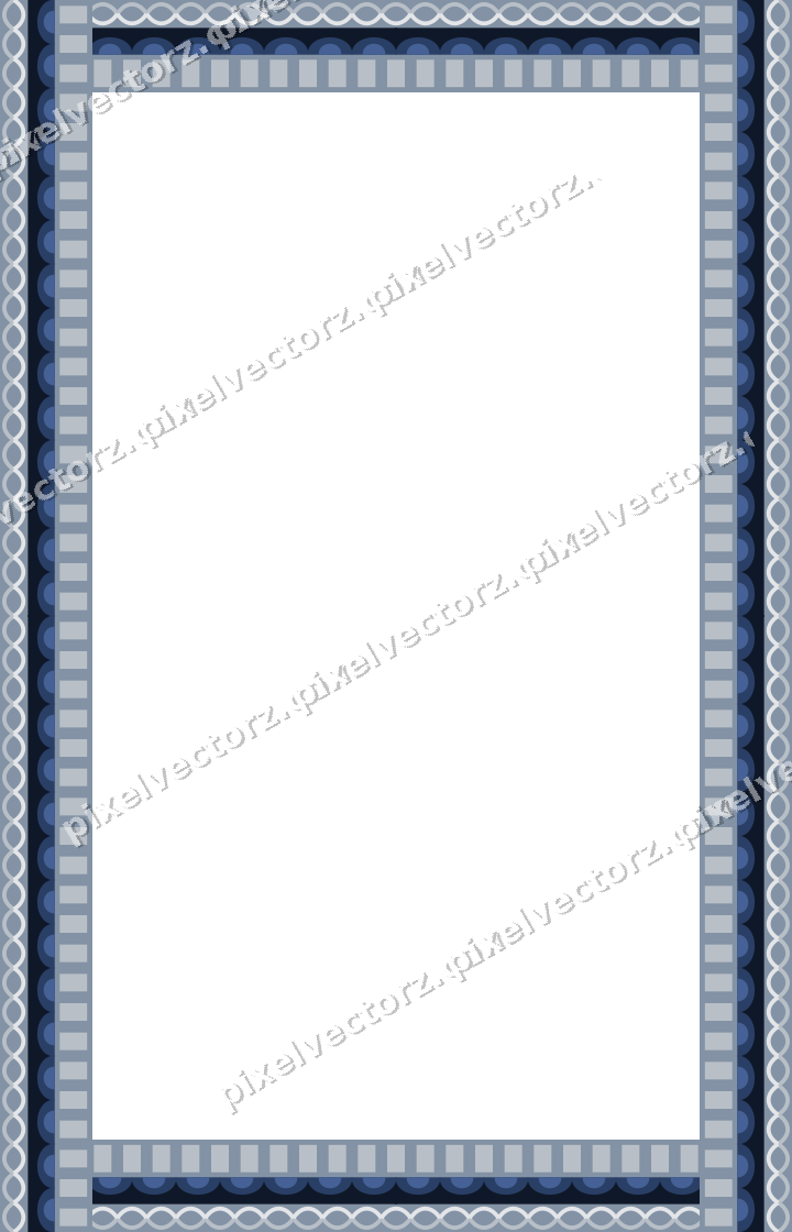 Decorative picture frame border in dark blue and white with guilloche
