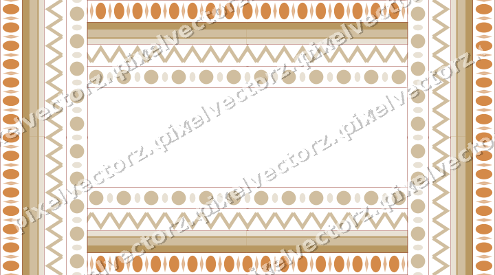 Decorative picture frame border in orange and amber with egg and dart