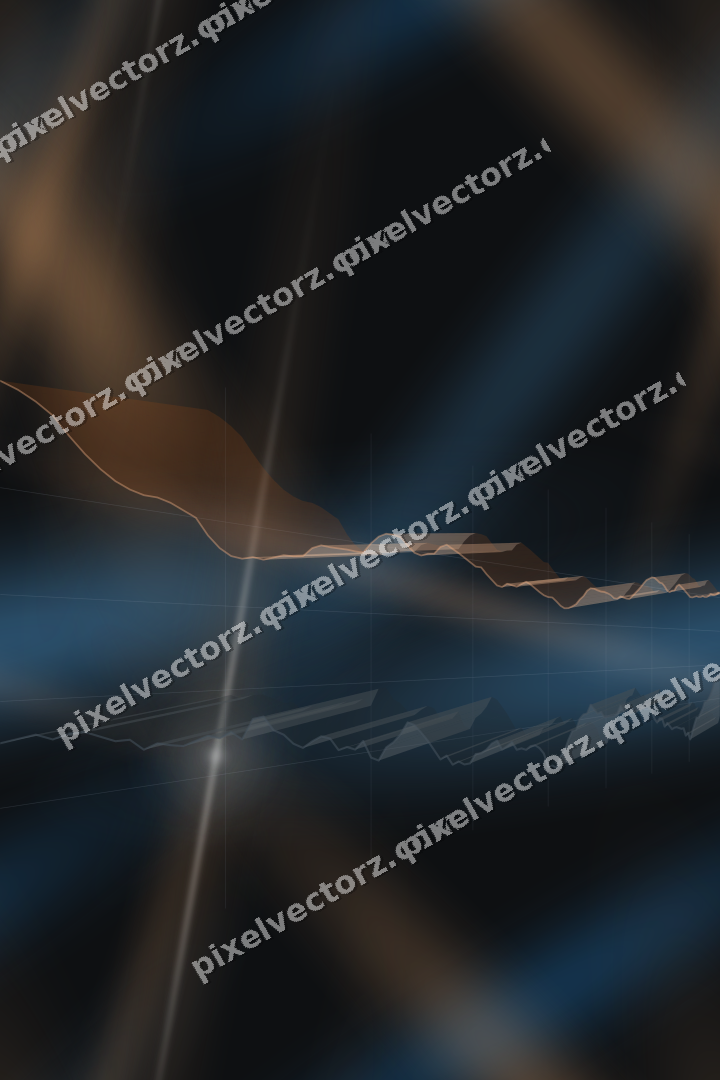 Nahtloser Neon Diagramm Hintergrund in Blau und Orange