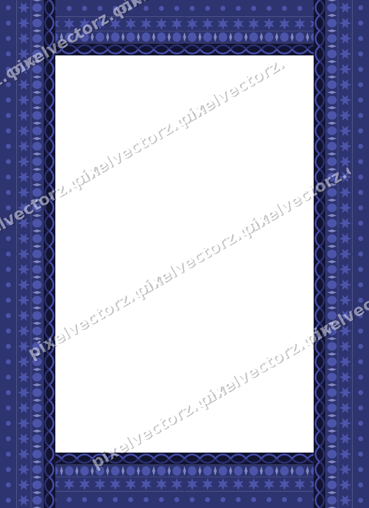 Decorative picture frame border in dark blue with egg and dart
