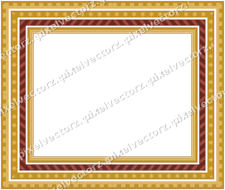 Decorative picture frame border in orange and amber with diagonal band