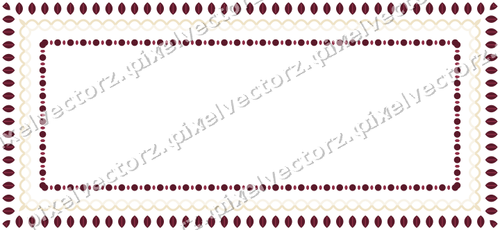 Decorative picture frame border in dark pink with leaf moulding