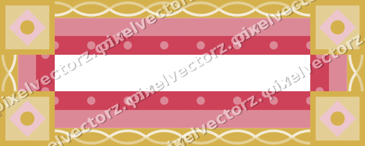 Decorative picture frame border in red and orange with guilloche