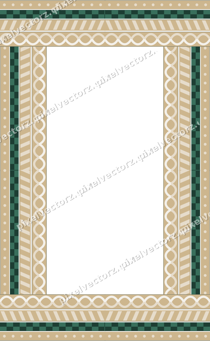 Decorative picture frame border in dark red with dot row