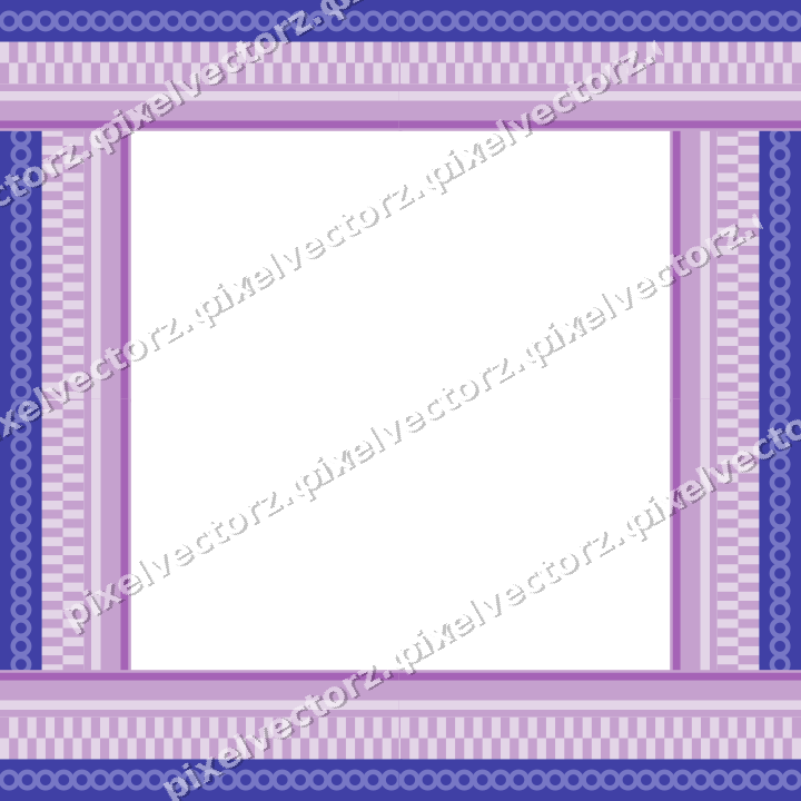 Decorative picture frame border in purple and blue with ring chain