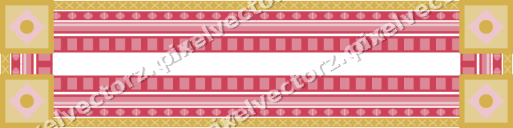 Decorative picture frame border in red and orange with cross band