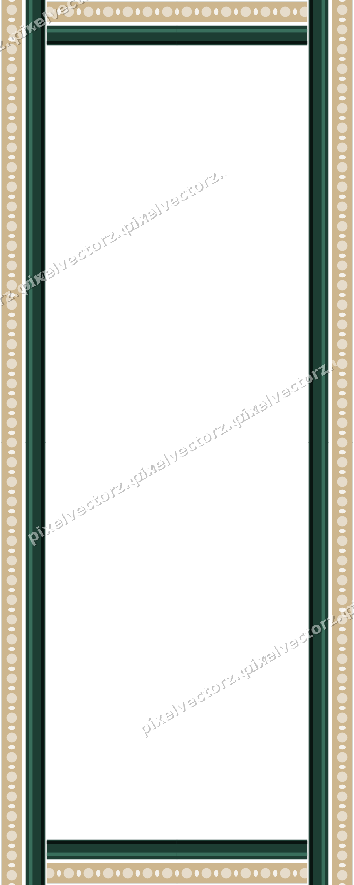 Decorative picture frame border in dark red with bead and reel