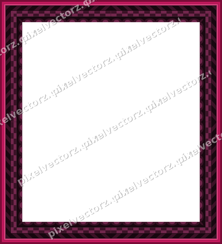 Decorative picture frame border in lime and pink with diagonal band