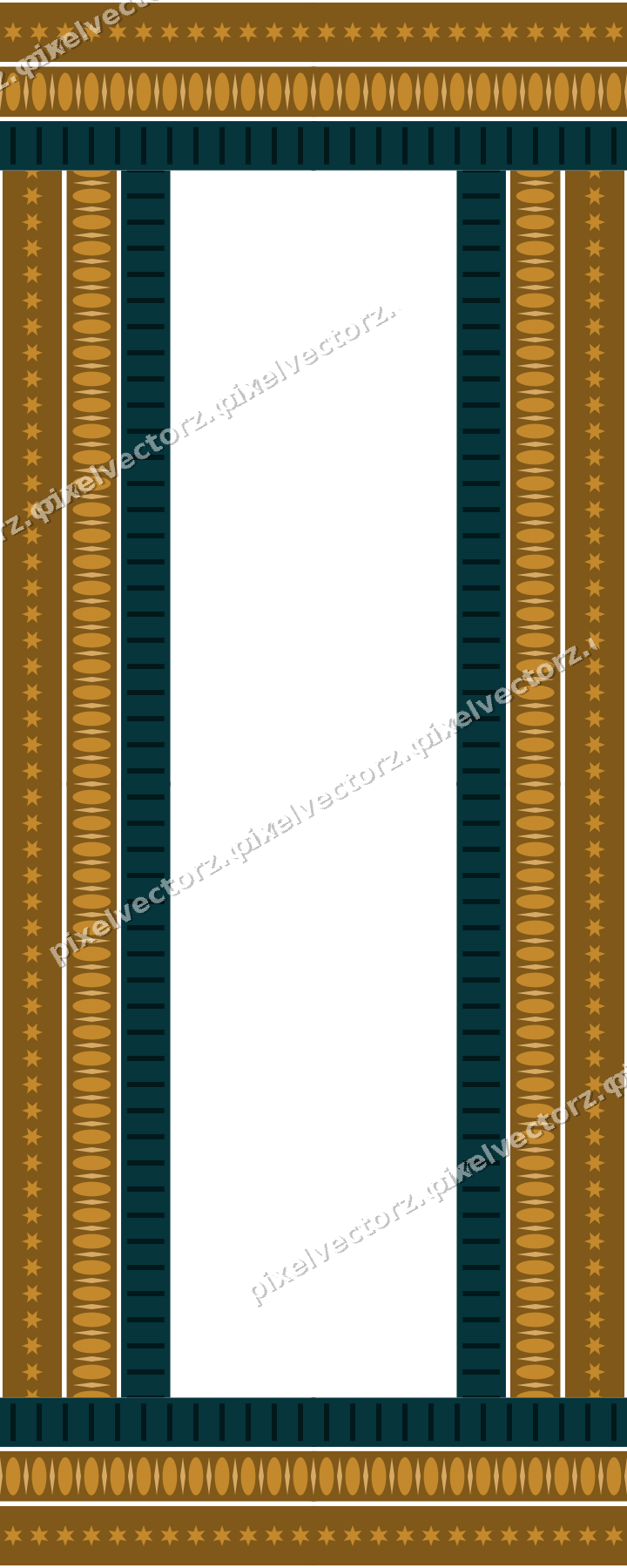 Decorative picture frame border in amber with egg and dart