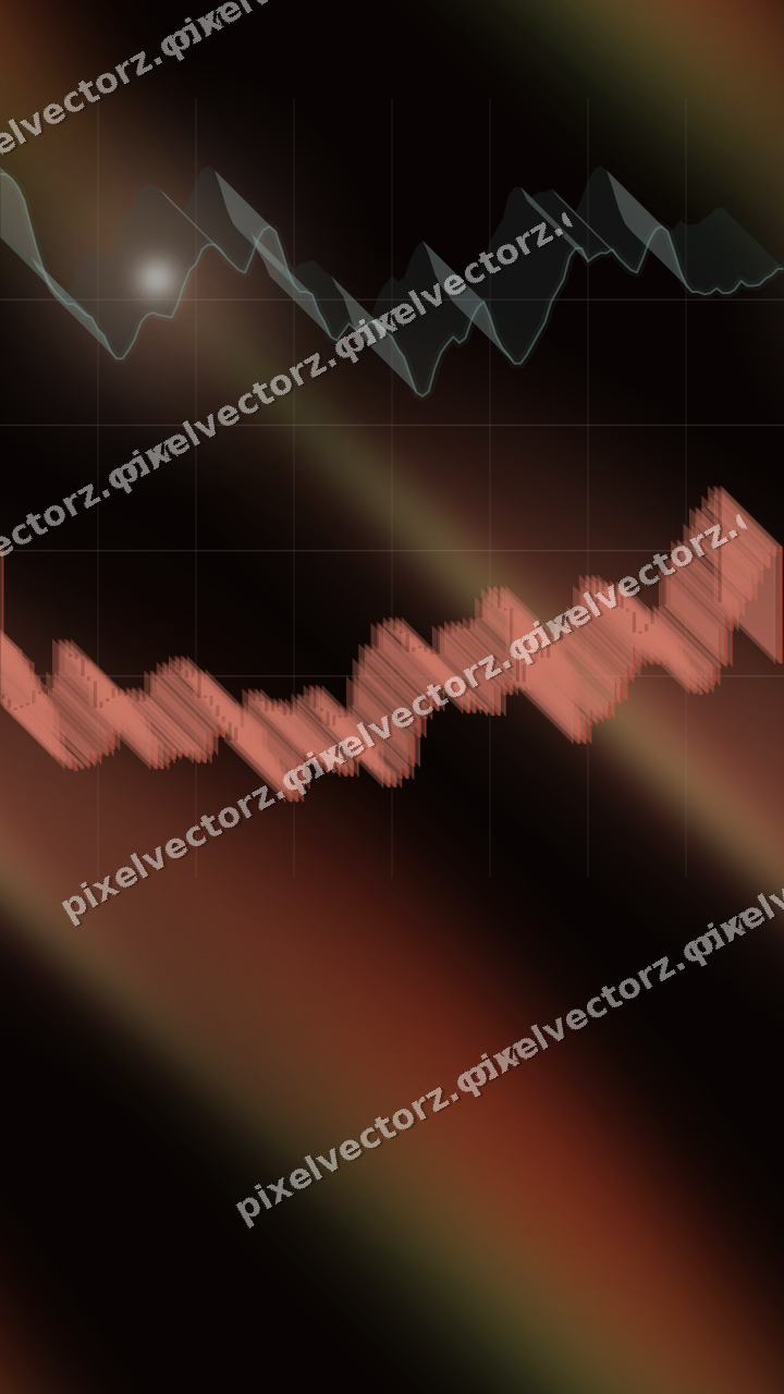 Nahtloser Neon Diagramm Hintergrund in Rot und Orange