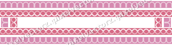 Decorative picture frame border in pale pink with arcade frieze