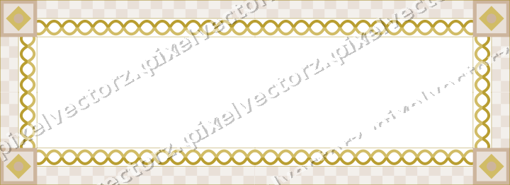 Decorative picture frame border in amber with guilloche