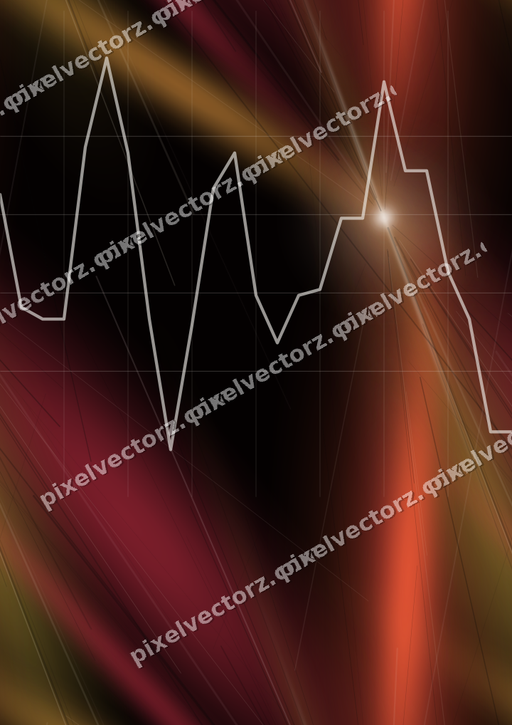 Nahtloser Neon Diagramm Hintergrund in Orange und Bernstein