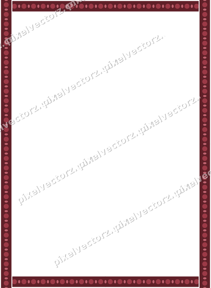 Decorative picture frame border in dark pink with bead and reel