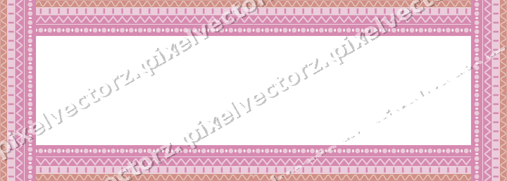 Decorative picture frame border in pale pink with wave band
