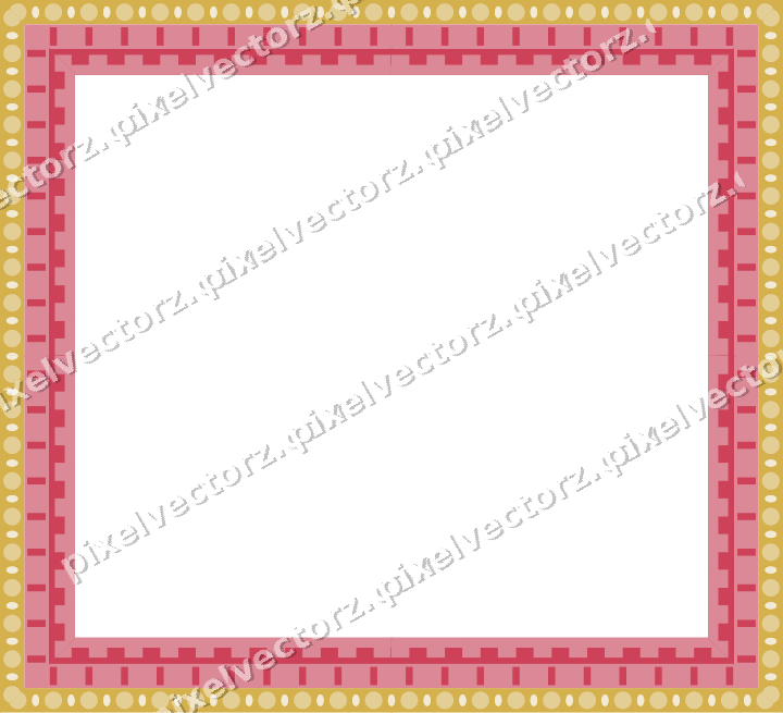 Decorative picture frame border in red and orange with bead and reel