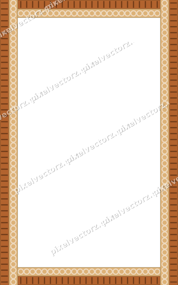 Decorative picture frame border in dark green with ring chain
