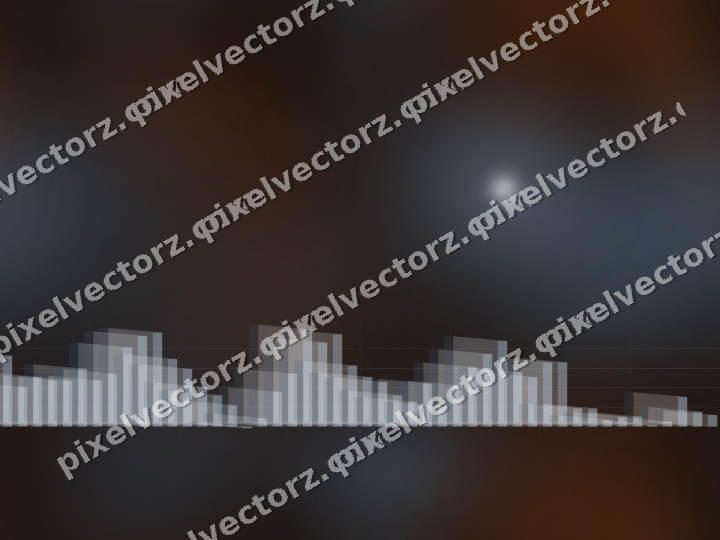 Nahtloser Neon Diagramm Hintergrund in Blau und Orange