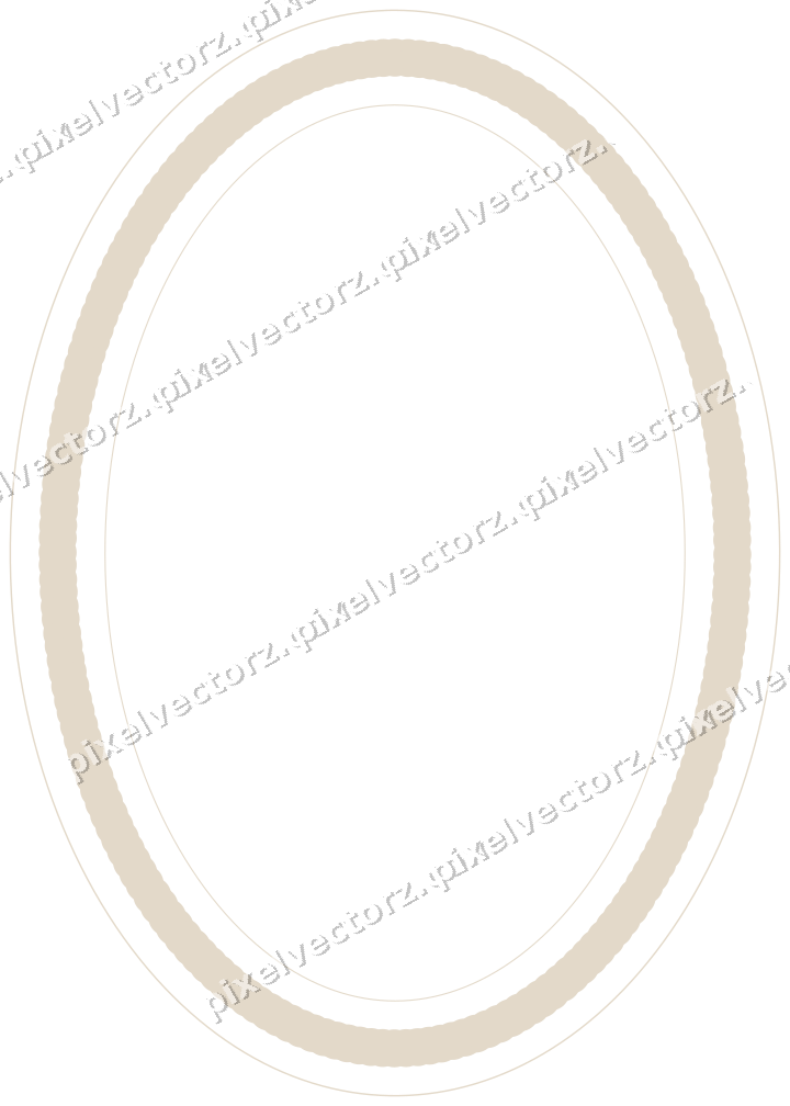 Decorative line art frame in lime and yellow with oval and dotted line