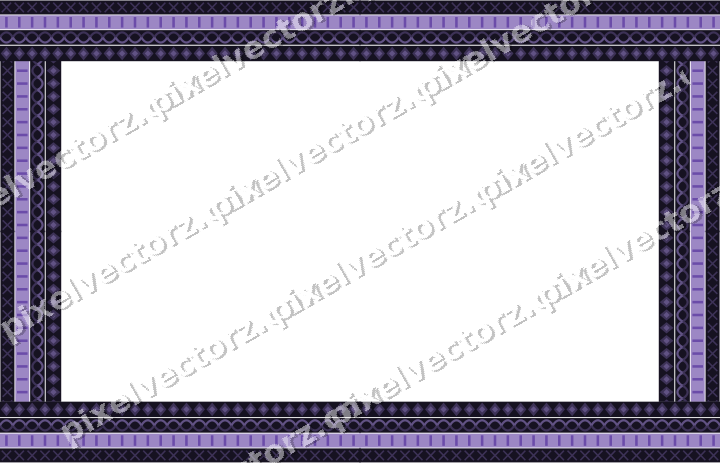 Decorative picture frame border in amber and purple with cross band