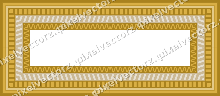 Decorative picture frame border in amber and green with diagonal band