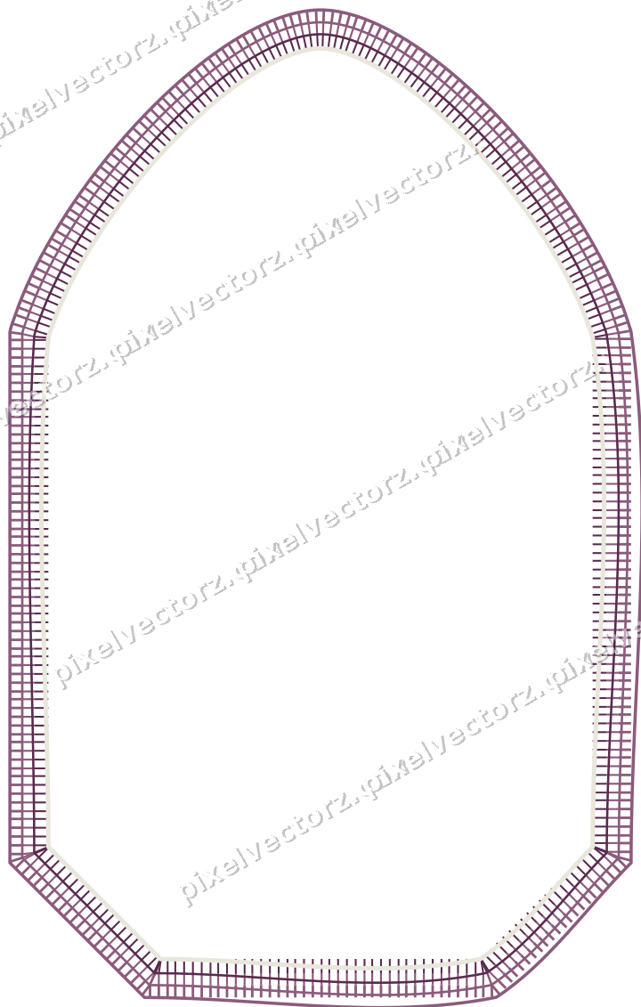 Decorative line art frame in dark magenta and lime with label plaque