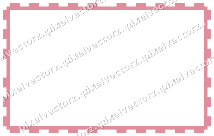 Decorative picture frame border in pale pink with step band